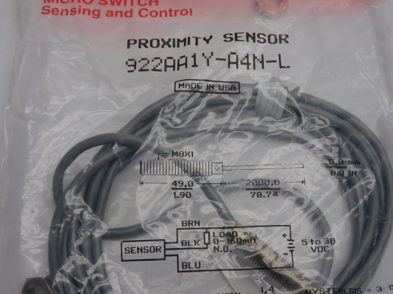 HONEYWELL 922AA1Y-A4N-L 5-30VDC NSMP