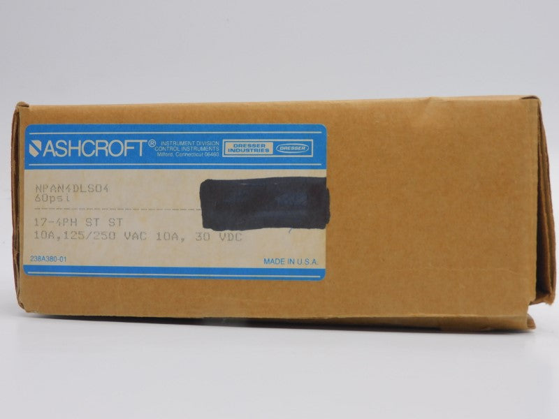 ASHCROFT NPAN4DLS04 125/250VAC 10A 60PSI NSMP
