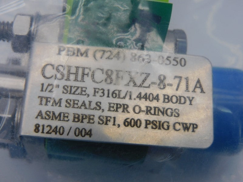 PBM CSHFC8FXZ-8-71A 600PSI 1/2" NSNP
