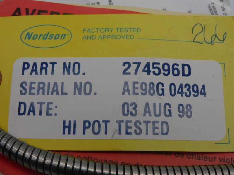 INDUSTRIAL SPARE PART 274596D NSNP