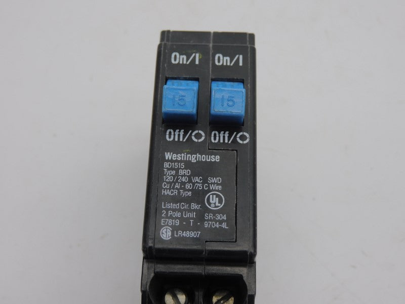 WESTINGHOUSE BD1515 120/240VAC 15-15A NSNP