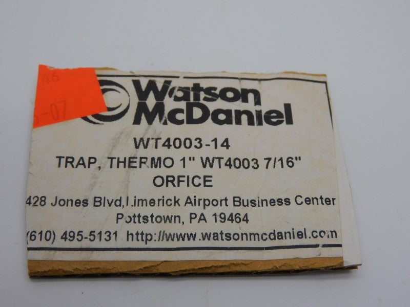 WATSON MCDANIEL WT4003-14 725PSI 1" NSNP