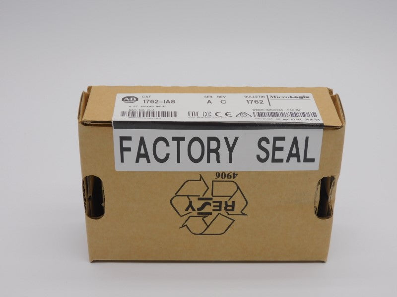 ALLEN BRADLEY 1762-IA8 SER. A REV. C 120VAC DATE: 2016 NSFS