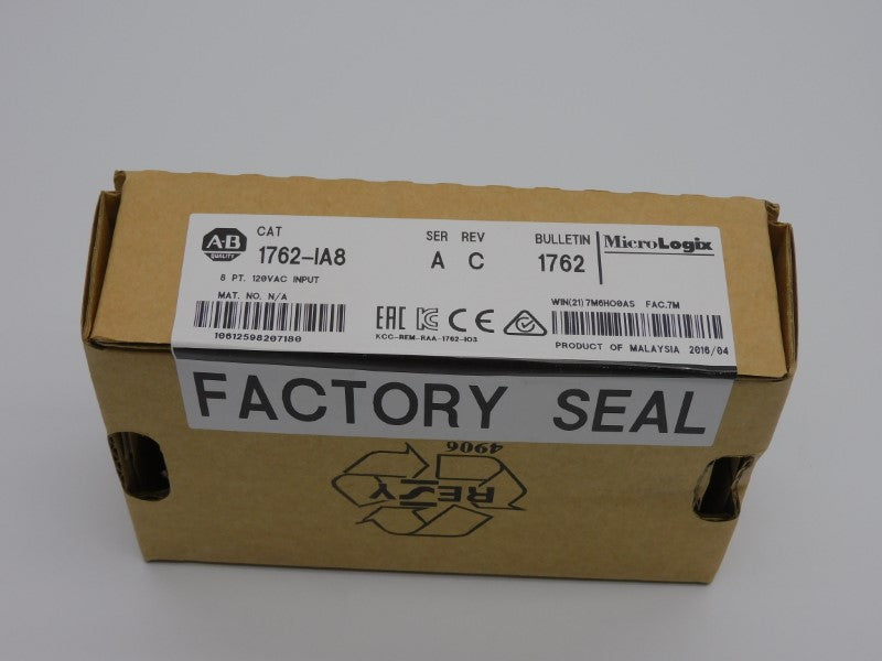 ALLEN BRADLEY 1762-IA8 SER. A REV. C 120VAC DATE: 2016 NSFS