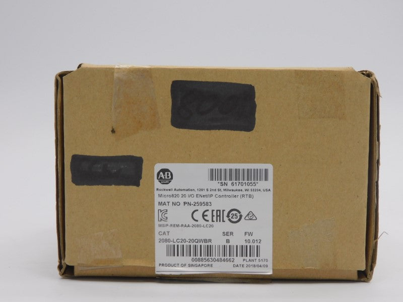 ALLEN BRADLEY 2080-LC20-20QWBR SER. B F/W 10.012 240VAC 2A NSMP