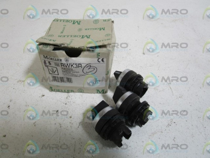 LOT OF 3 KLOCKNER MOELLER SELECTOR SWITCH RWK3R NSMP