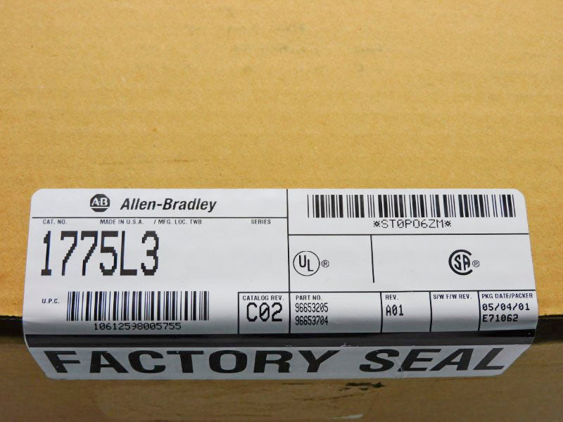 ALLEN BRADLEY 1775-L3 REV. C02 DATE: 2001 NSFS