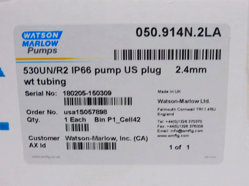 WATSON MARLOW 050.914N.2LA 530UN/R2 NSMP