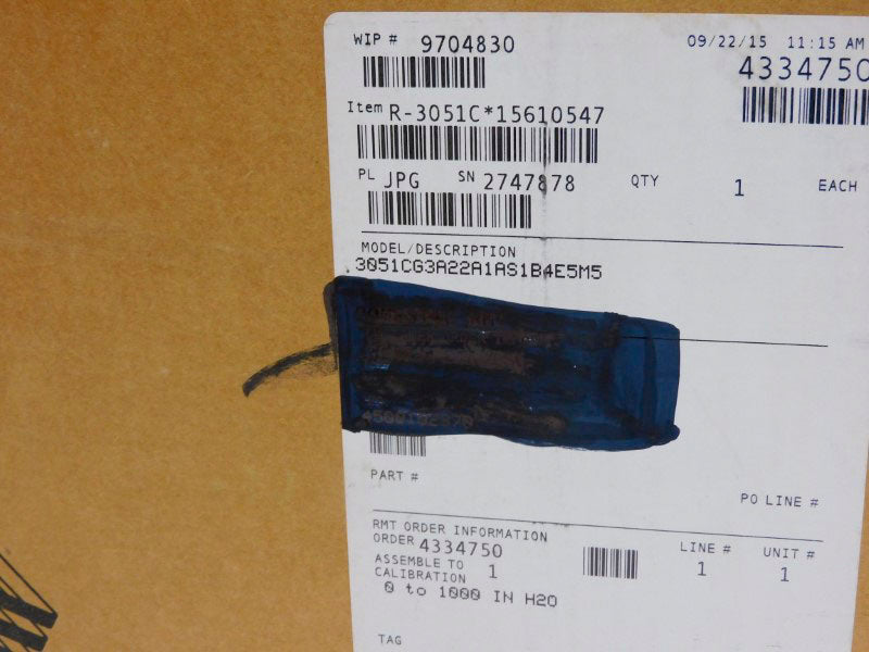 ROSEMOUNT 3051CG3A22A1AS1B4E5M5 10.5-42.4VDC 36PSI NSMP
