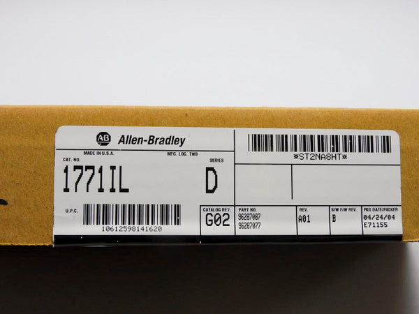 ALLEN BRADLEY 1771-IL SER. D F/W B REV. G02 DATE: 2004 NSFS
