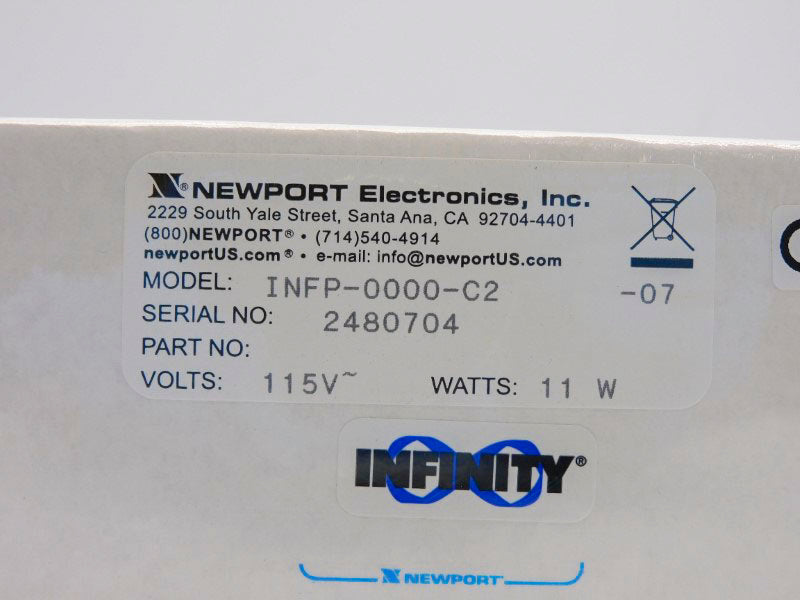 NEWPORT ELECTRONICS INFP-0000-C2 115V NSFS