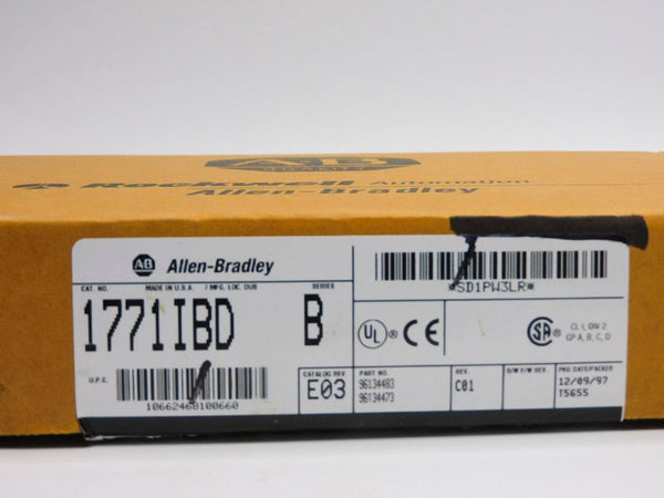 ALLEN BRADLEY 1771-IBD SER. B 10-30VDC REV. E03 NSMP