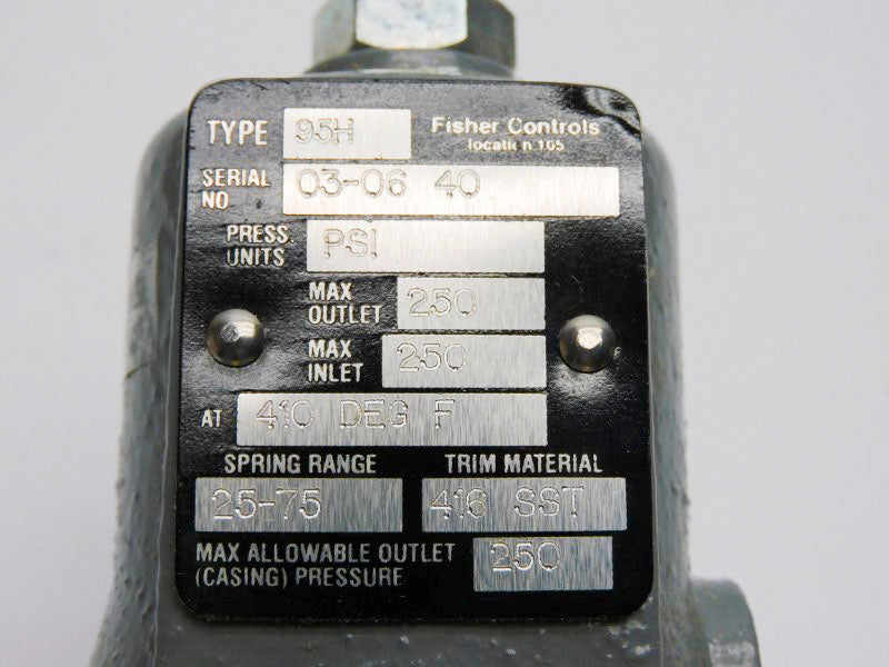 FISHER CONTROLS 95H-40 25-75PSI 3/4" NSMP