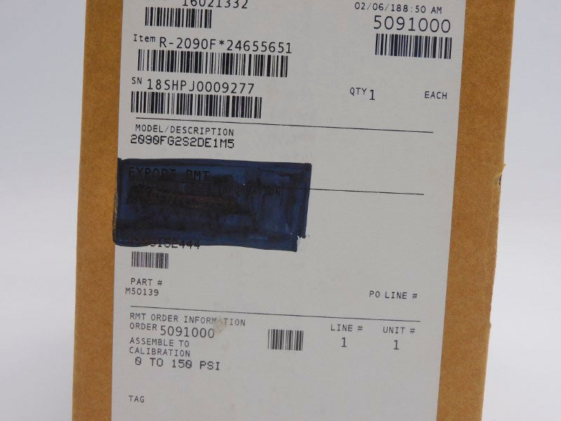 ROSEMOUNT 2090FG2S2DE1M5 S/W 1.0.2 H/W 1.0.0 10.5-42.4V 150PSI NSMP