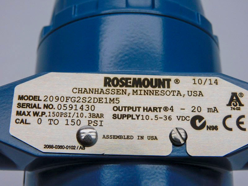 ROSEMOUNT 2090FG2S2DE1M5 10.5-36VDC 150PSI NSMP