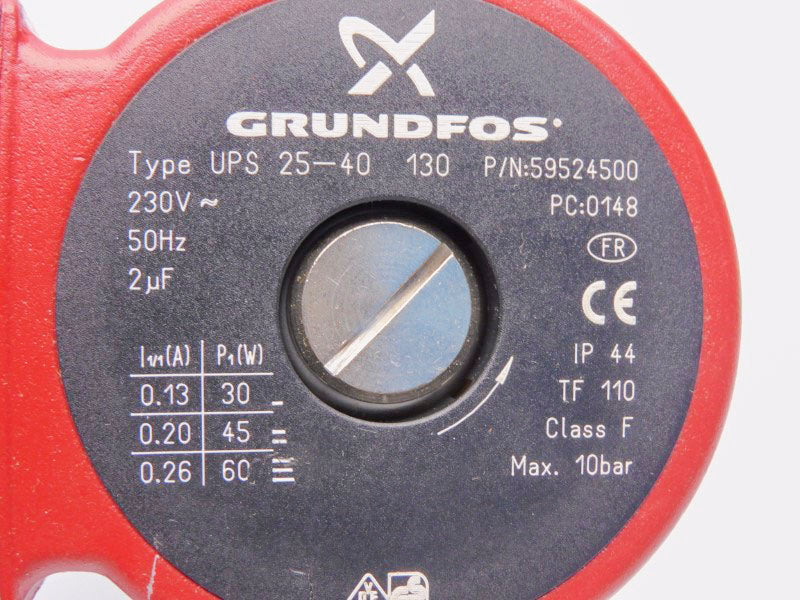 GRUNDFOS UPS25-40130 9H 59524500 230V NSMP