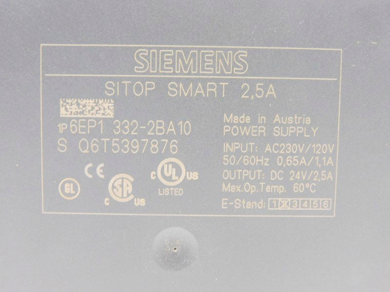 SIEMENS 6EP1332-2BA10 120/230VAC 2.5A NSMP