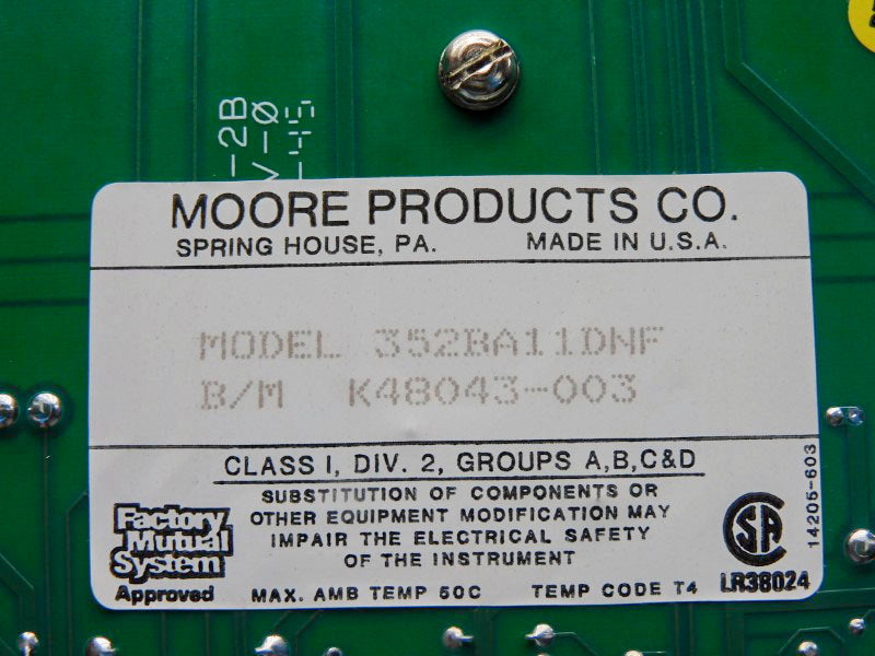 MOORE PRODUCTS 352BA11DNF K48043-003 UNMP
