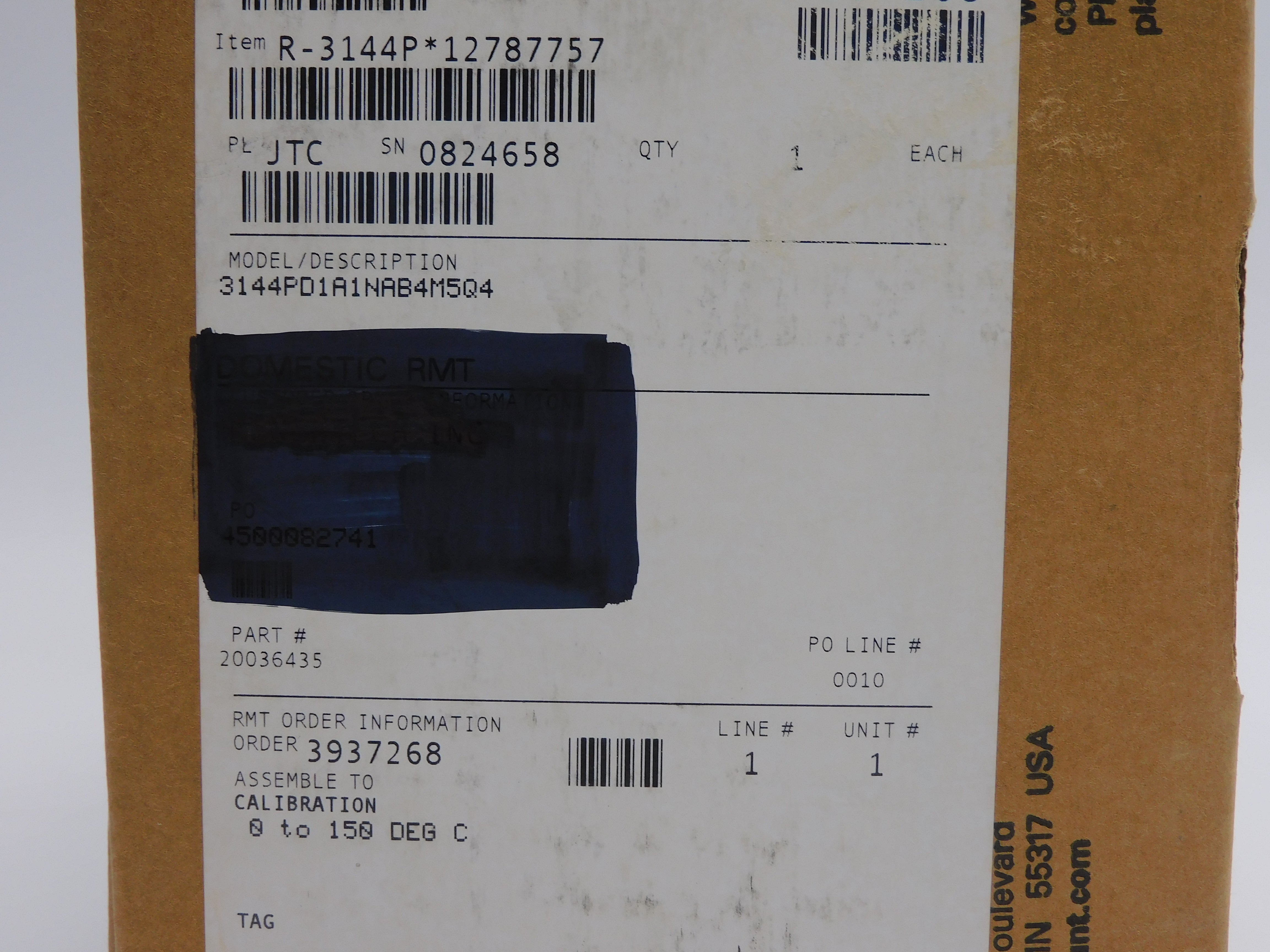 ROSEMOUNT 3144PD1A1NAB4M5Q4 REV. 1.1.1 12.0-42.4VDC NSMP