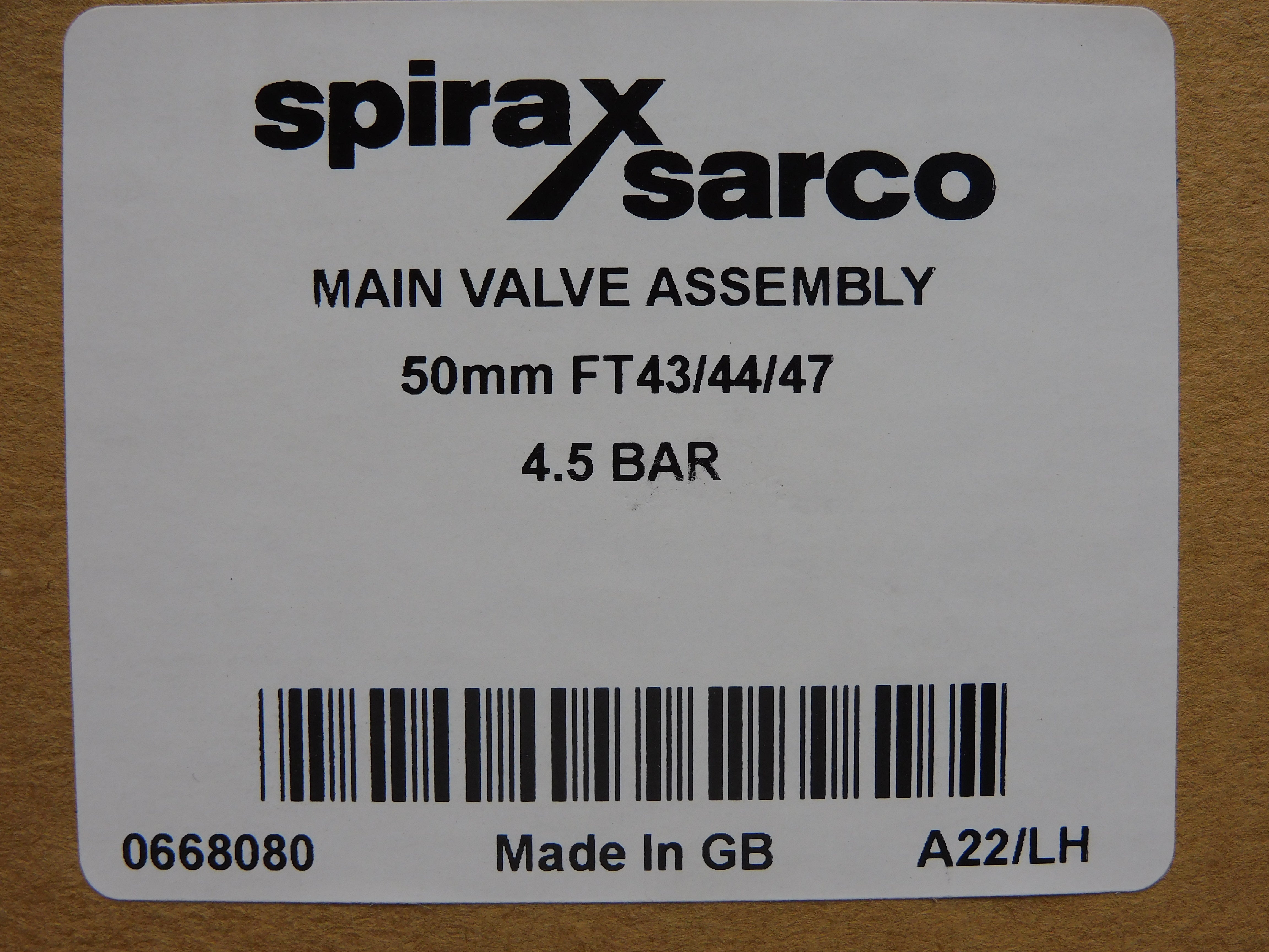 SPIRAX SARCO 0668080 FT43/44/47 50mm NSMP
