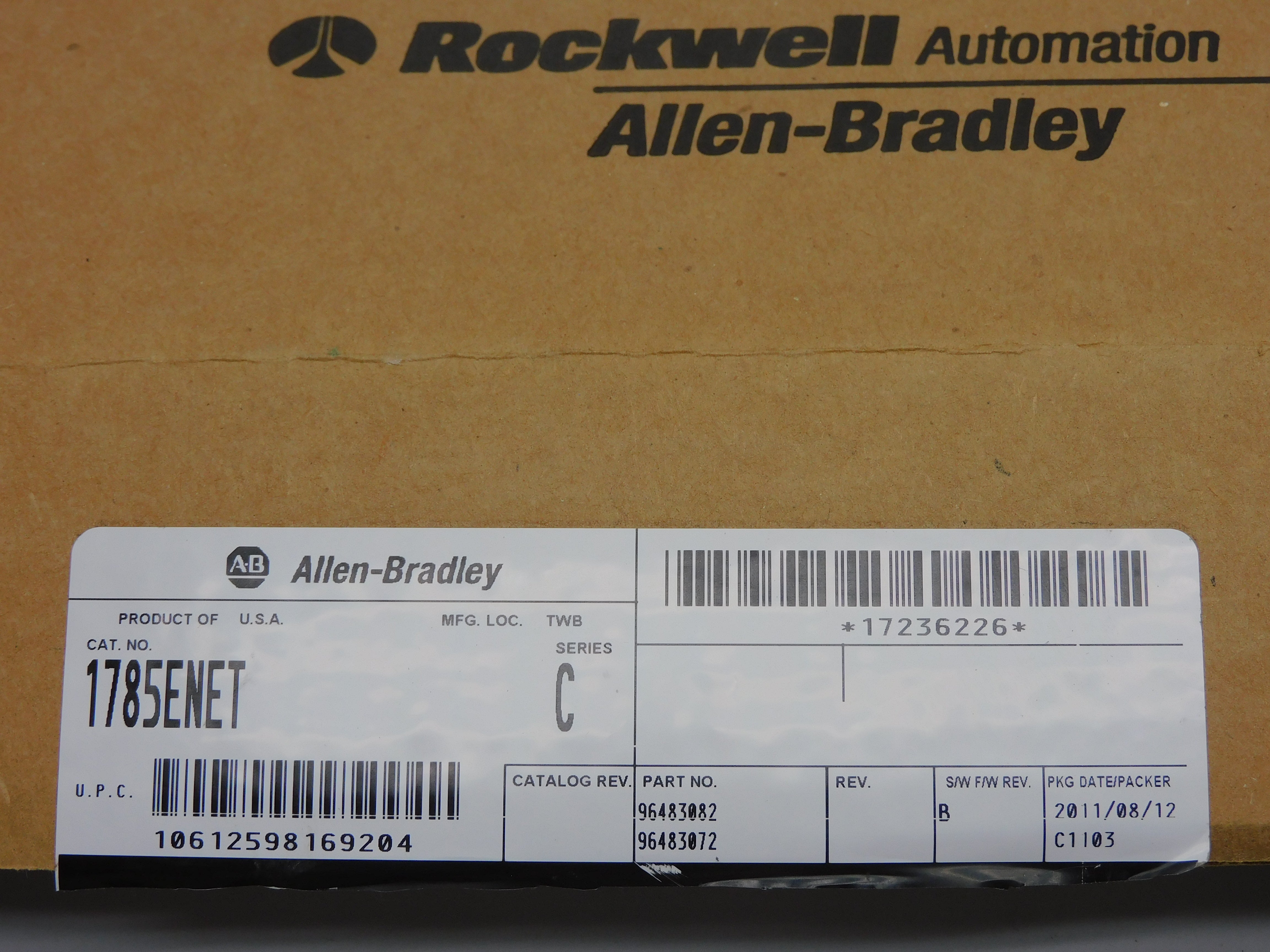 ALLEN BRADLEY 1785-ENET SER. C F/W B 5VDC 1.0A NSMP