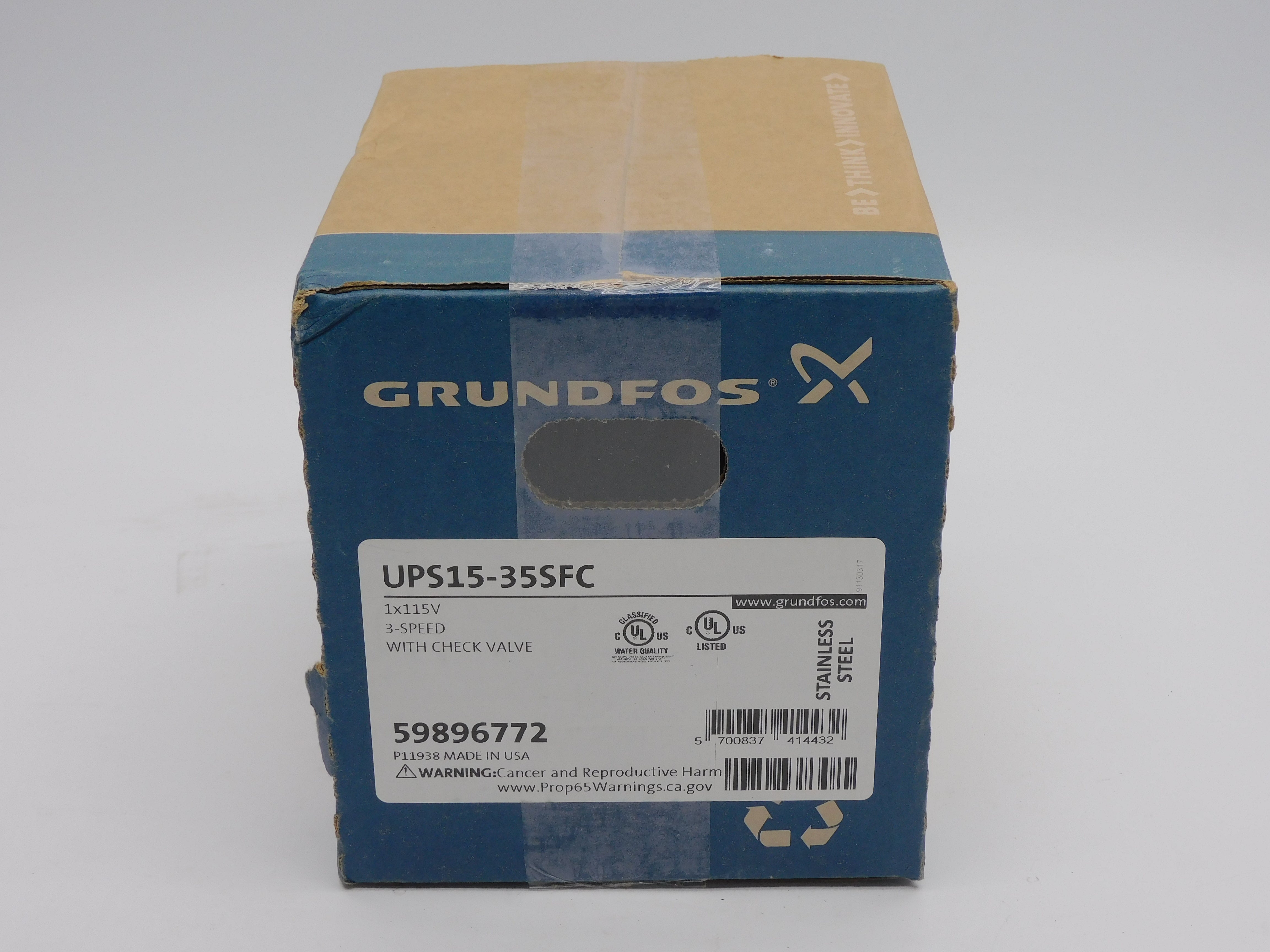GRUNDFOS UPS15-35SFC 59896772 115V NSFS