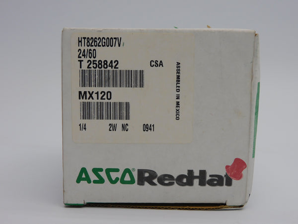ASCO HT8262G007V 24V 110PSI 1/4" NSMP