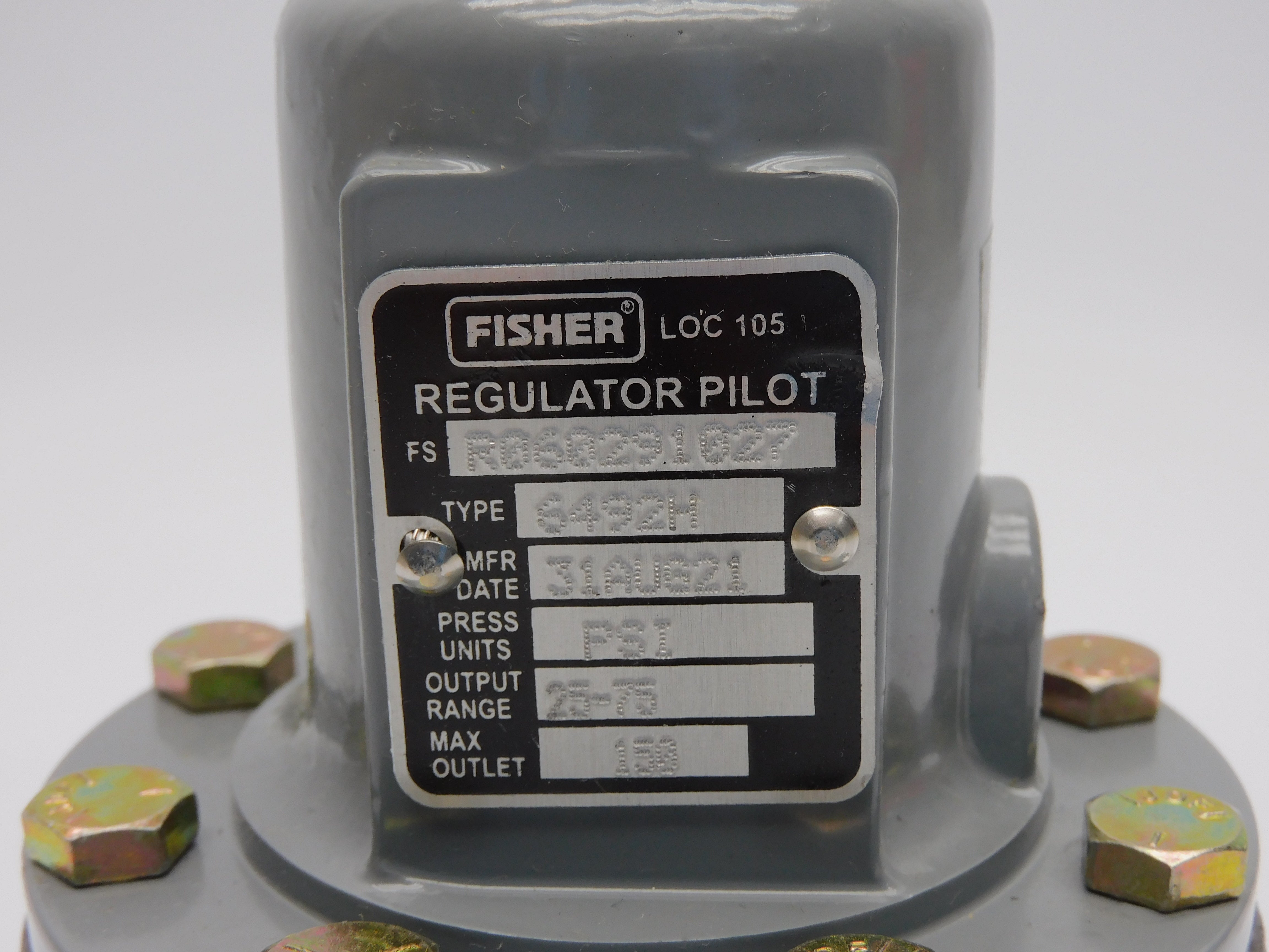 FISHER CONTROLS 6492-1111-33065 25-75PSI NSMP