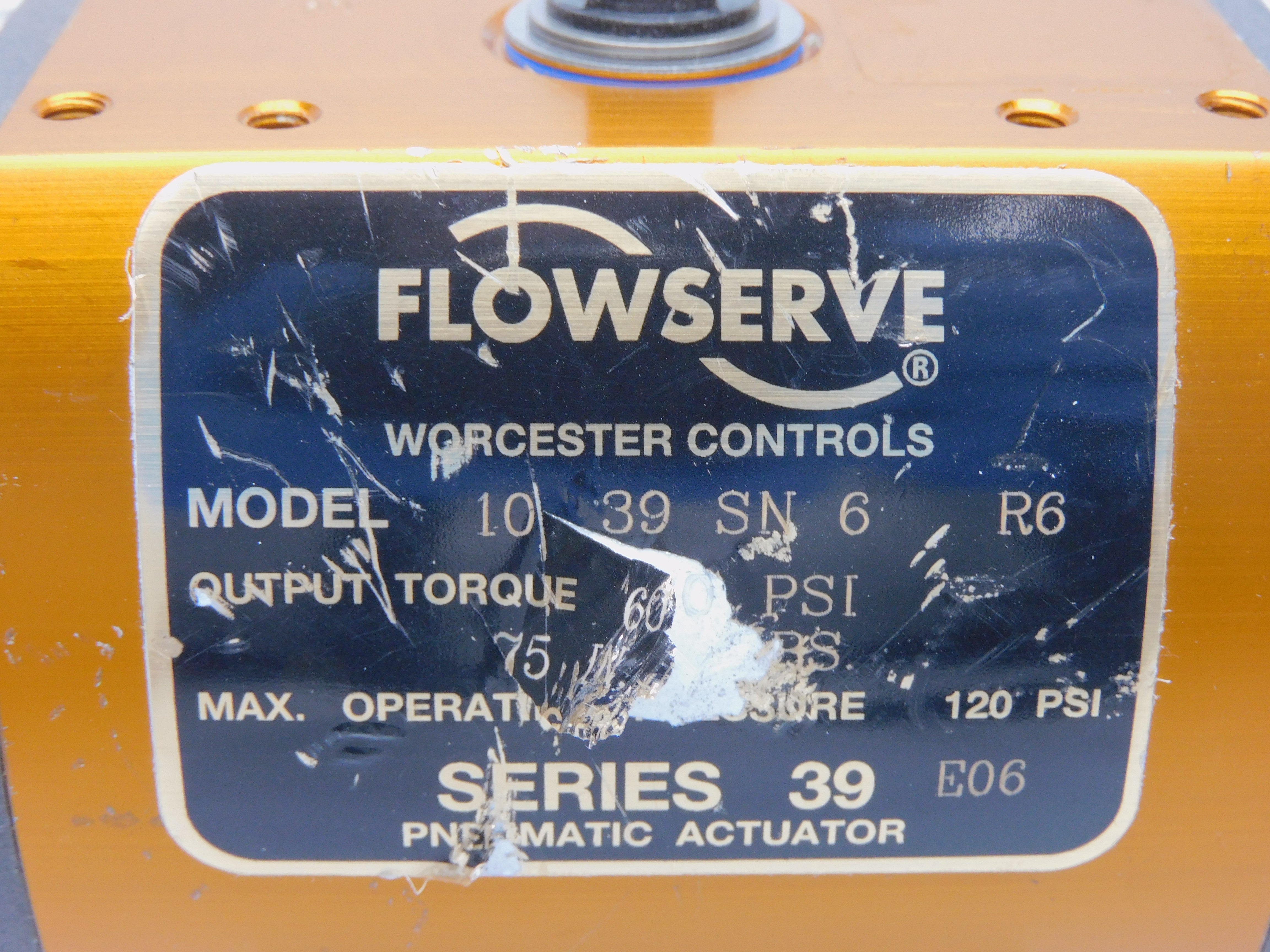 FLOWSERVE 1039SN6R6 120PSI (AS PICTURED) NSNP