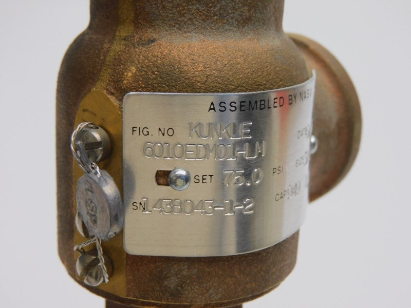 KUNKLE 6010EDM01-LM 75.0PSI 3/4" NSNP