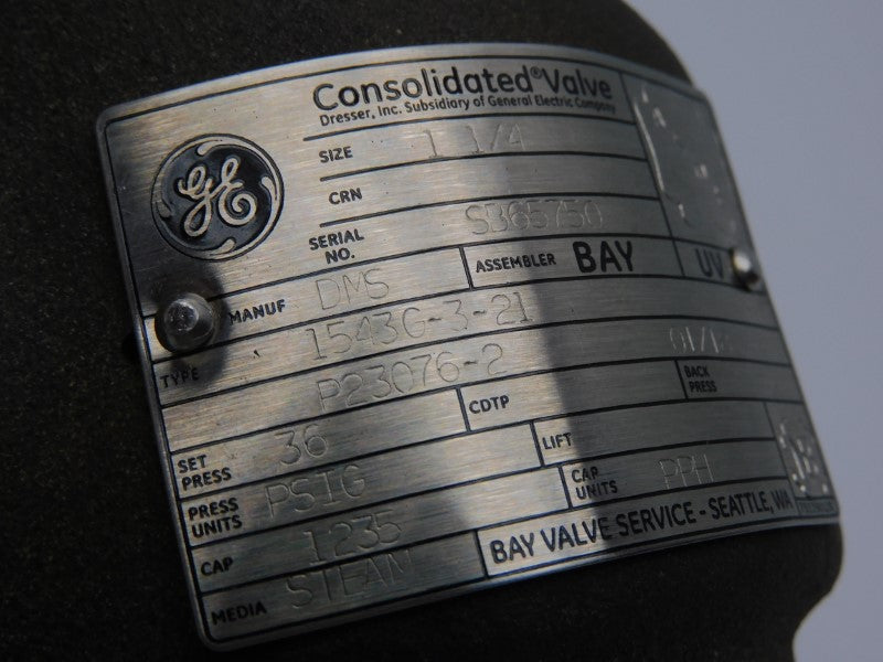 CONSOLIDATED 1543G-3-21 36PSI 1-1/4" NSMP