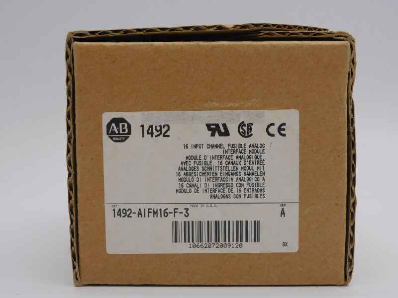 ALLEN BRADLEY 1492-AIFM16-F-3 SER. A (BR/WH) NSMP