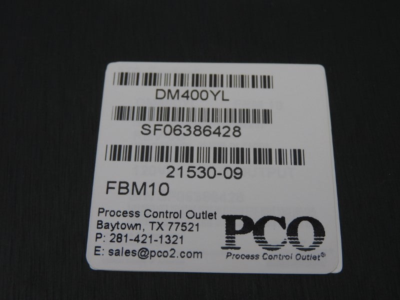 PCO DM400YL FBM10 REV. 0G NSNP
