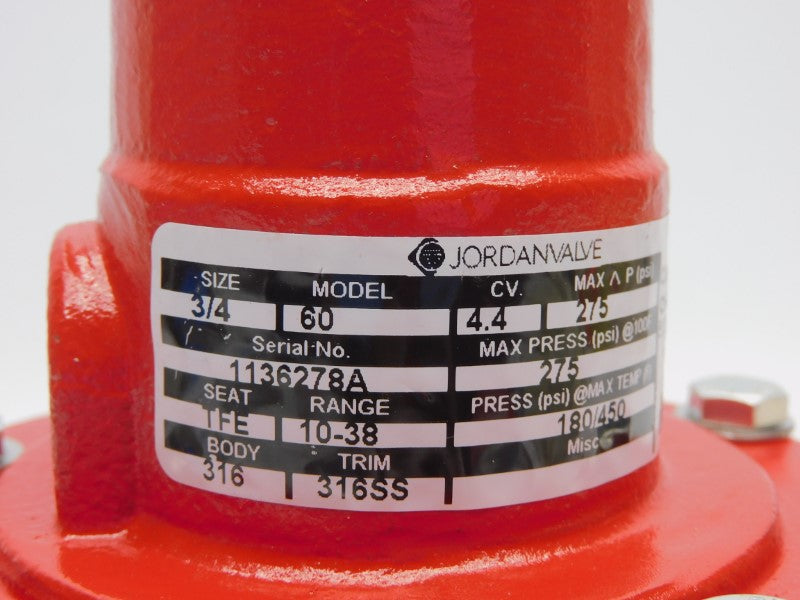 JORDAN 60-075-S6 / I5S6R6375S6MD08 10-38PSI 3/4" NSNP
