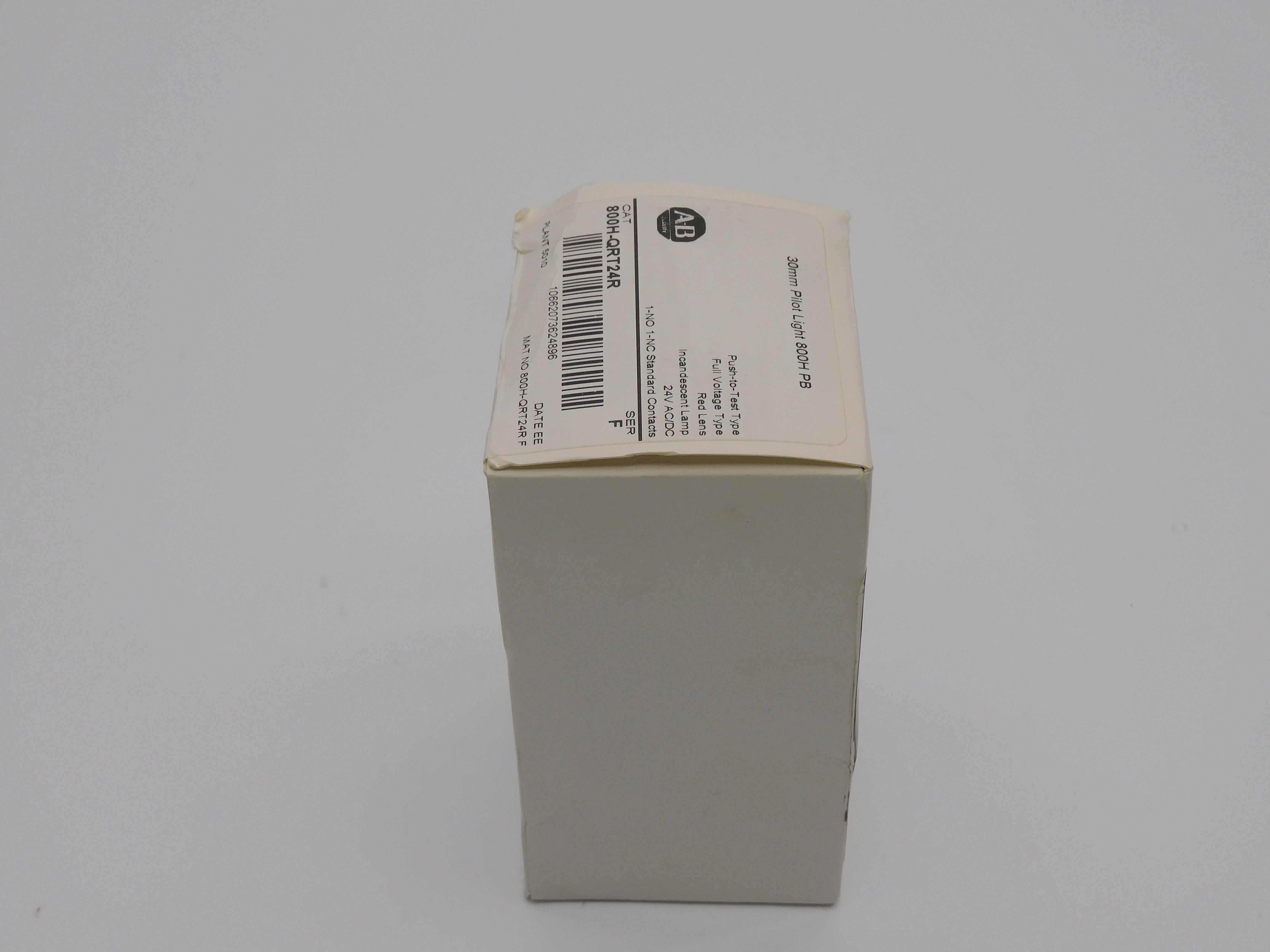 ALLEN BRADLEY 800H-QRT24R SER. F 24VAC/DC (WH) NSFS