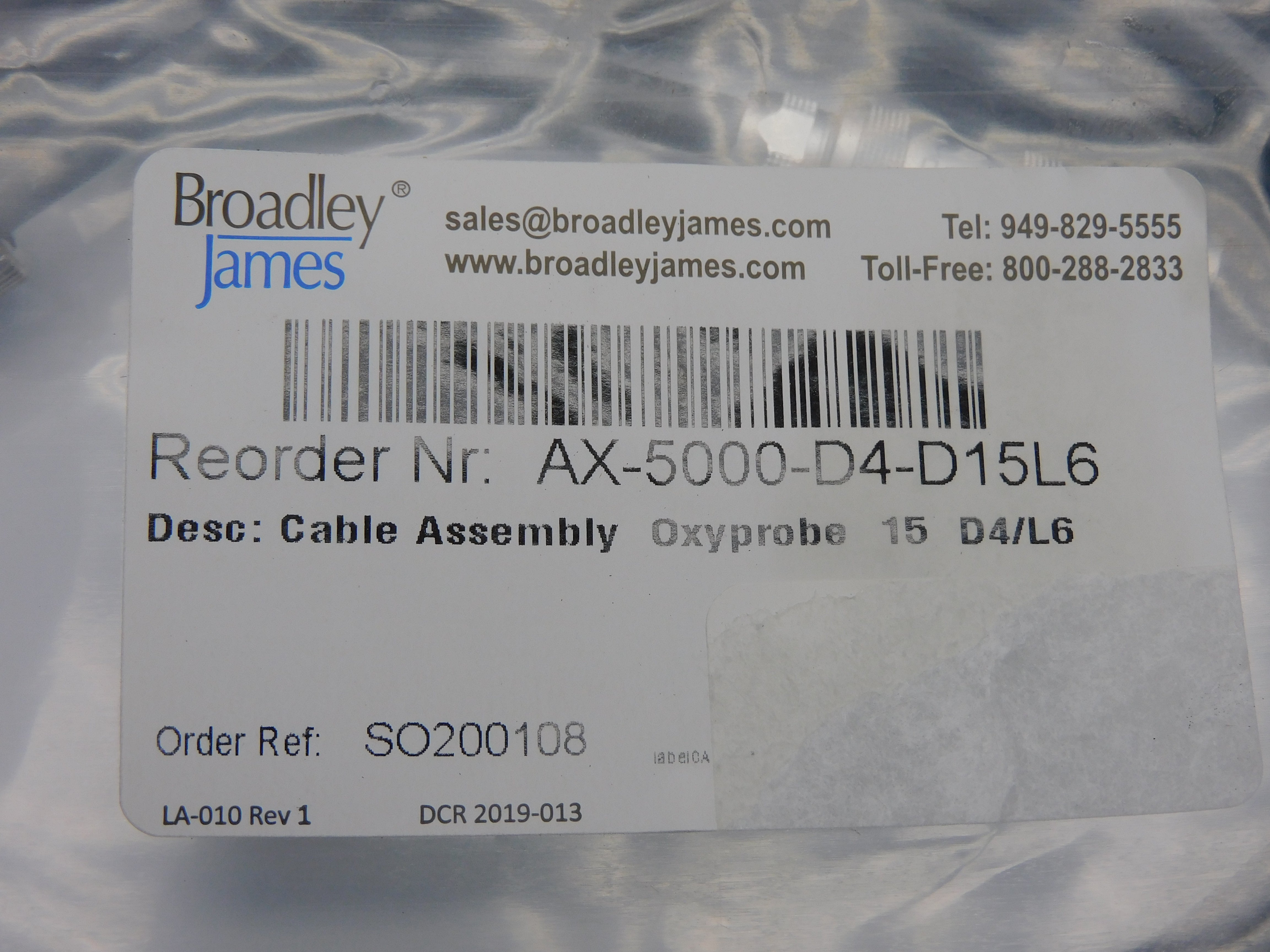 BROADLEY JAMES AX-5000-D4-D15L6 NSMP