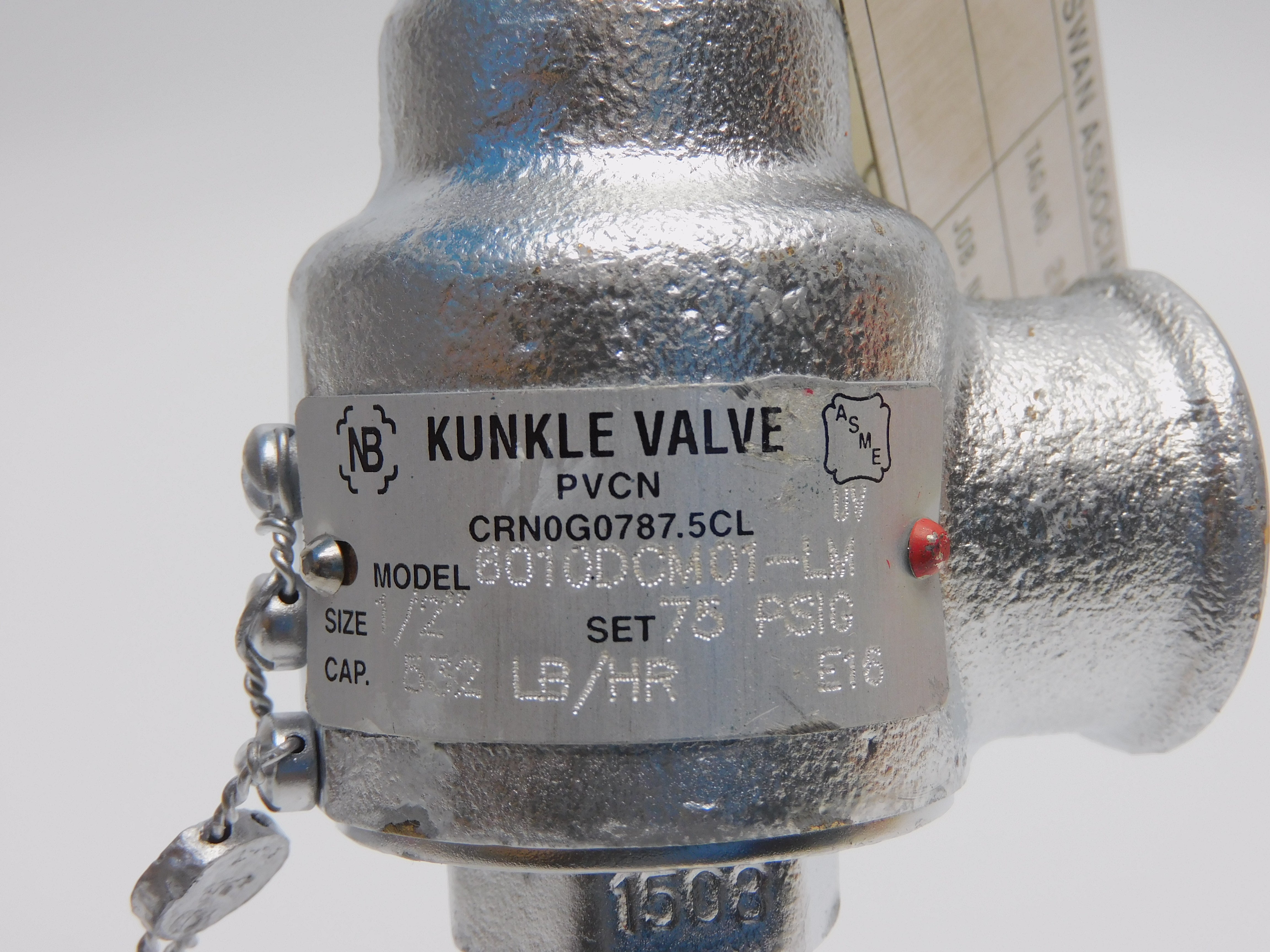 KUNKLE 6010DCM01-LM 75PSI 532-LB/HR 1/2" NSNP