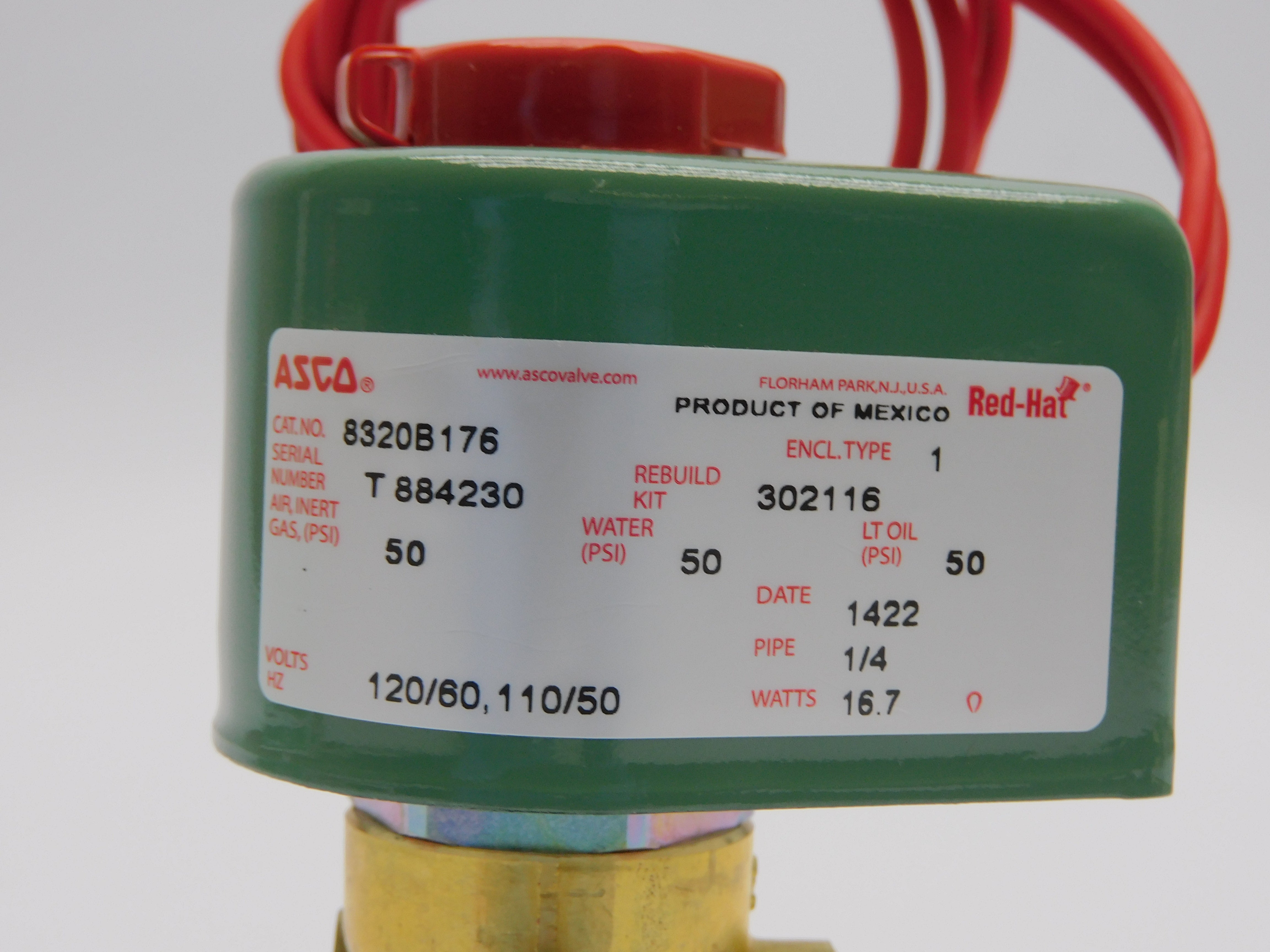 ASCO 8320B176 110/120V 50PSI 1/4" NSMP
