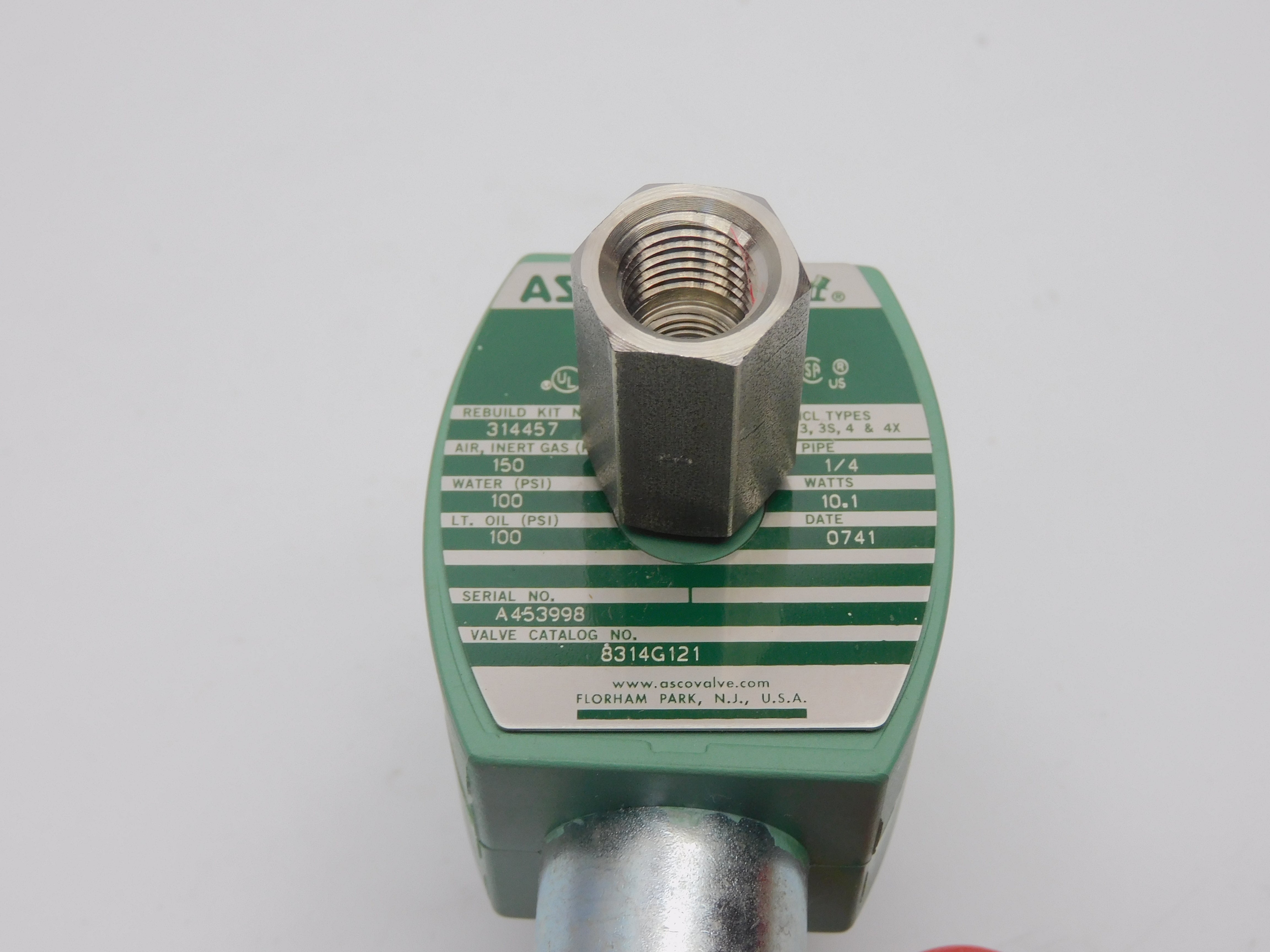 ASCO 8314G121 110/120V 100PSI 1/4" NSMP