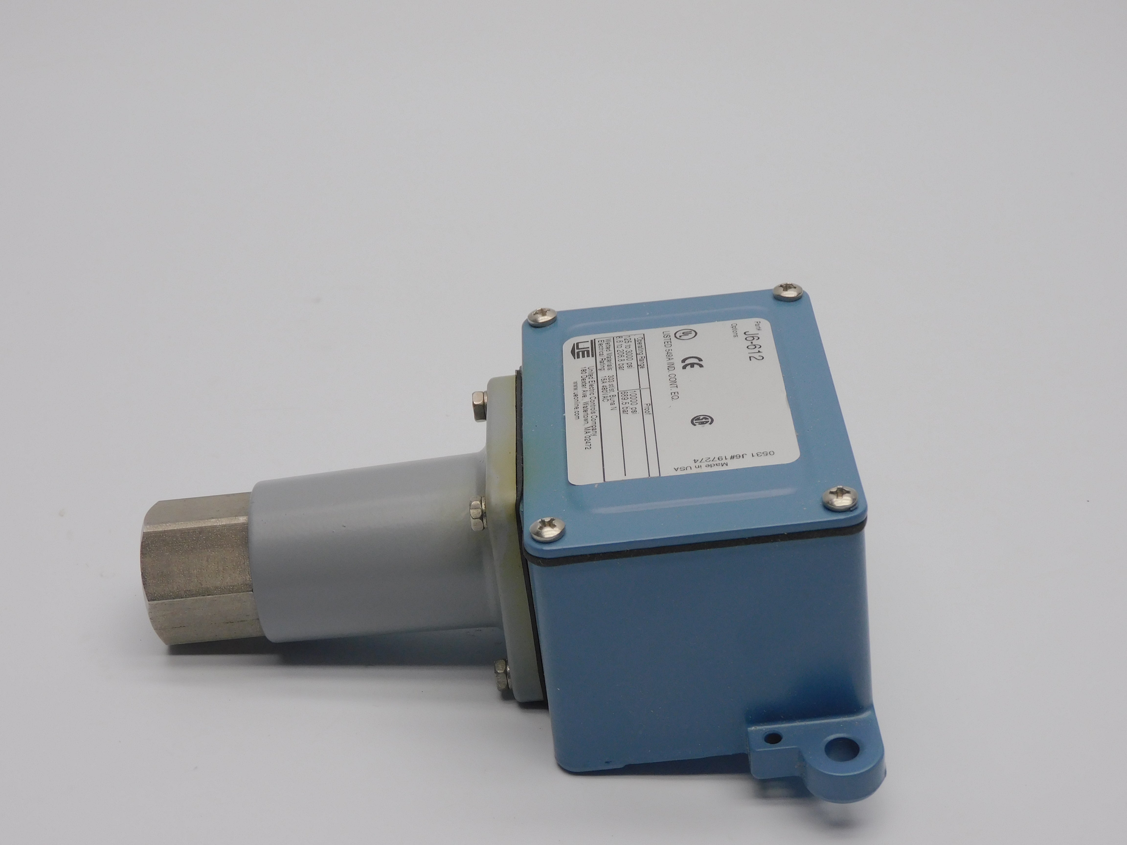 UNITED ELECTRIC J6-612 480VAC 15A 125-3000PSI NSNP