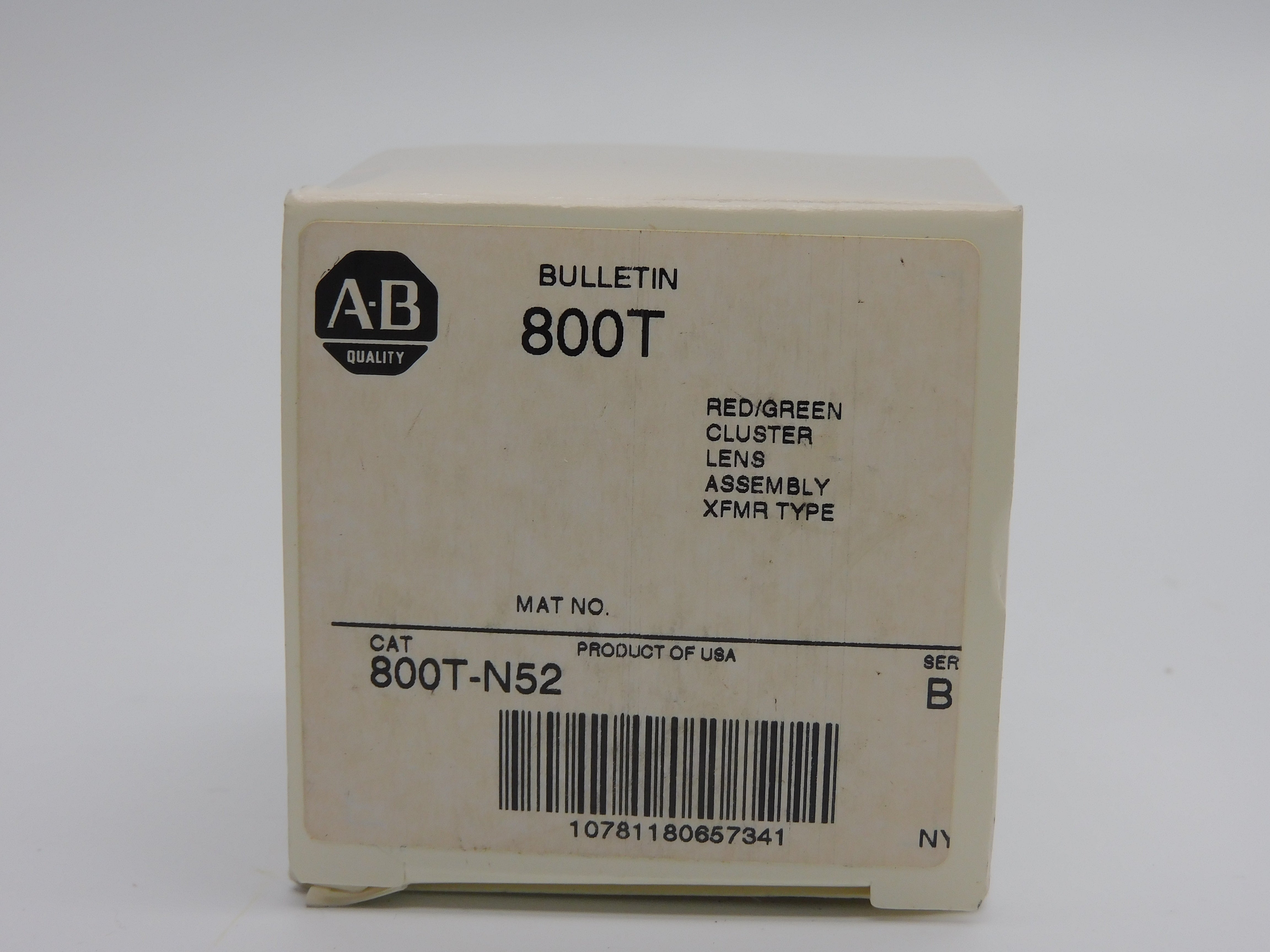 ALLEN BRADLEY 800T-N52 SER. B (WH) NSMP