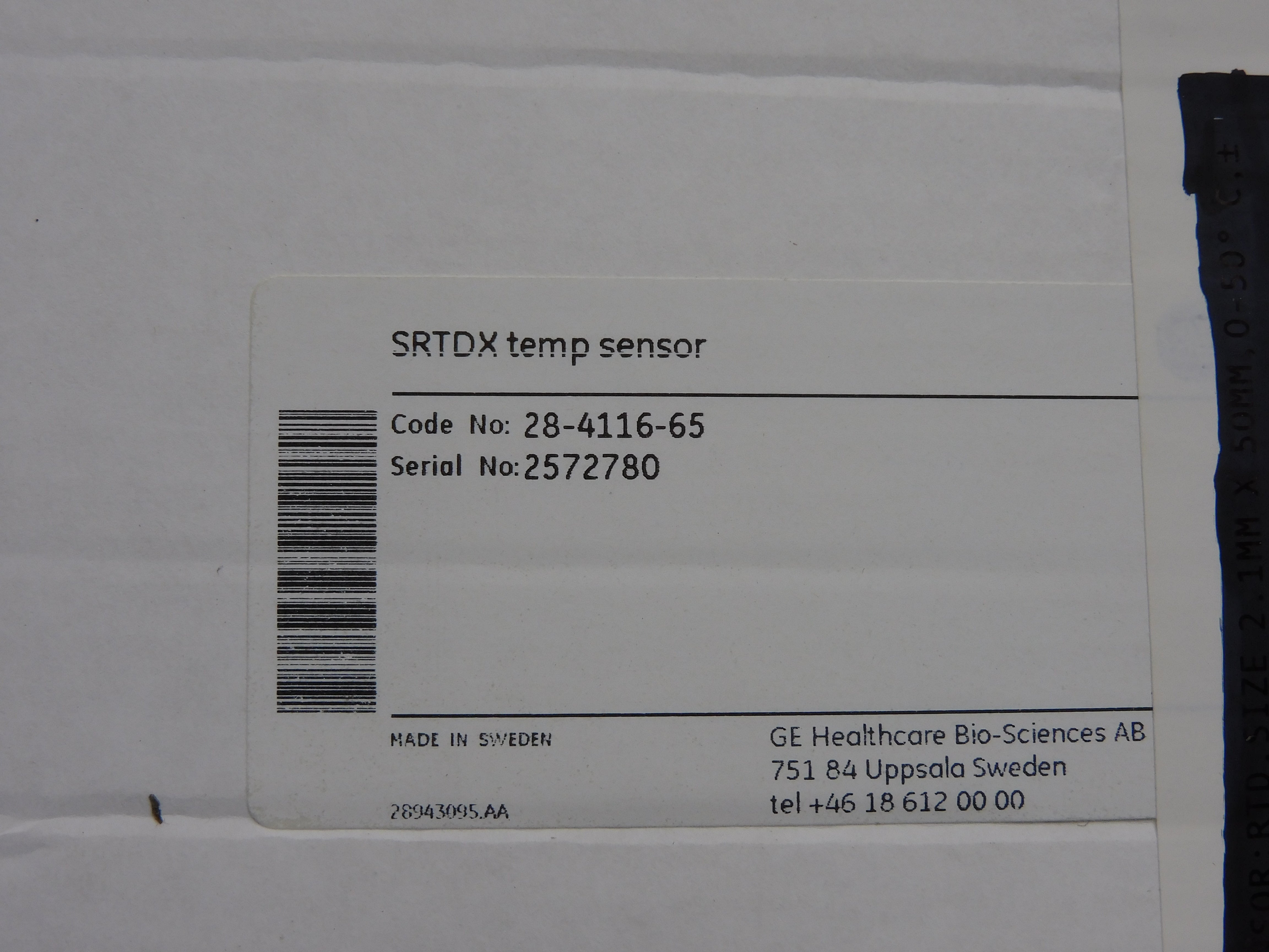 GENERAL ELECTRIC 28-4116-65 SRTDX NSMP