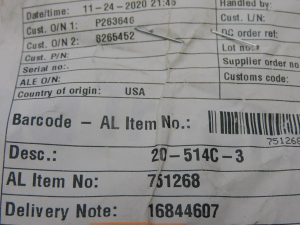 ALFA LAVAL 20-514C-3 751268 NSNP