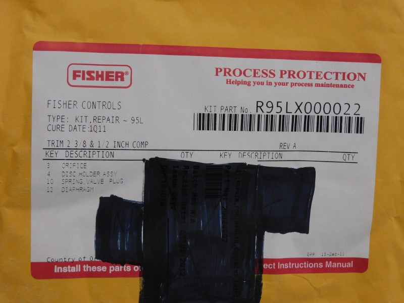 FISHER R95LX000022 REV. A NSMP