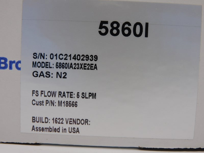 BROOKS INSTRUMENT 5860IA23XE2EA 5SLPM NSFS