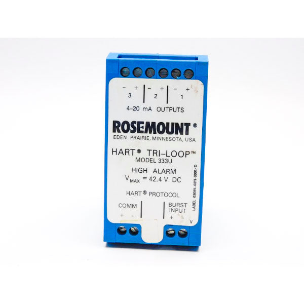 ROSEMOUNT 333U 42.4VDC UNMP