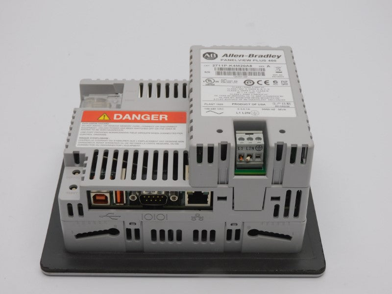 ALLEN BRADLEY 2711P-K4M20A8 SER. A 100-240VAC 0.3-0.1A (AS PICTURED) UNMP
