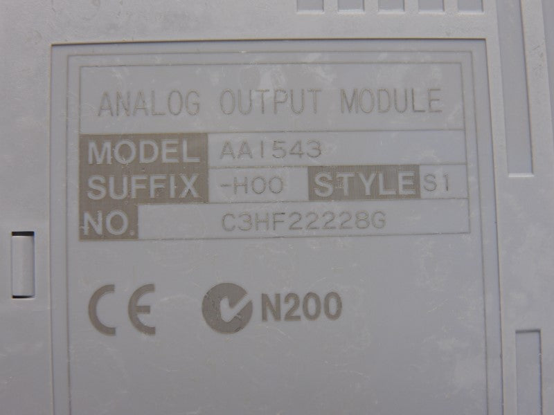 YOKOGAWA AAI543-H00 S1 NSMP