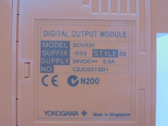 YOKOGAWA SDV531-S33 S2 24VDC 5.5A NSMP