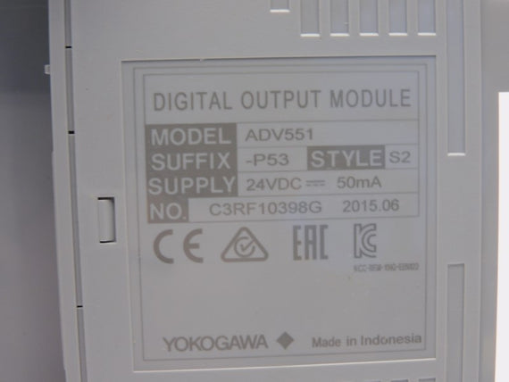 YOKOGAWA ADV551-P53 S2 24VDC NSMP